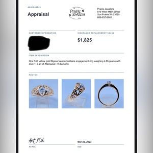 Beautiful natural diamond engagement ring